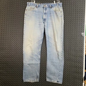 Vintage Levi's 505 Orange Tab Regular Fit Straight Leg Jeans 40x32 helle Waschung - Bild 1 von 11