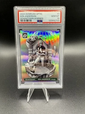 2024 Panini Donruss Optic - Downtown Legends Ken Anderson #4 PSA 10 - Image 1 of 2