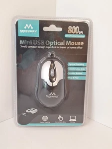 Merkury Mini USB Optical Mouse 800 DPI New In Original Sealed Package - Picture 1 of 5