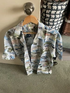 Hoffman California Fabrics - Corona Del Mar High School Hawaiian Beach Shirt XL - Picture 1 of 7