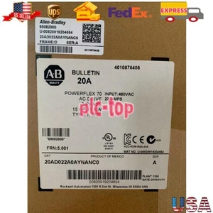 20AD022A0AYNANC0 NUEVO AB PowerFlex 70 AC Drive 22 A a 15 Hp 20A EE. UU. Free Tax - Imagen 1 de 3