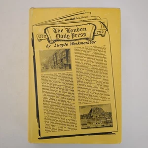 The London Daily Press Public Opinion Hardcover Book Lucyle Werkmeister 1963 - Picture 1 of 24