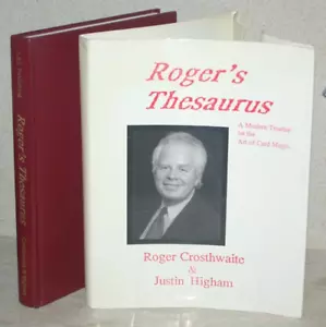 MAGIC: Roger's Thesaurus ~ Crosthwaite 1994 1st Edn Card Magic ~ VGC ~ FREEPOST - Picture 1 of 4