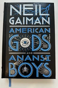 American Gods / Anansi Boys - Neil Gaiman -Bonded Leather Hardcover Ed 1st Print - Picture 1 of 10