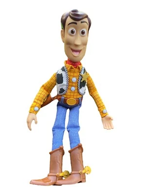 Thinkway 迪士尼皮克斯玩具总动员游戏时间警长伍迪拉绳会说话的 NoHat — 第 1/4 张图片