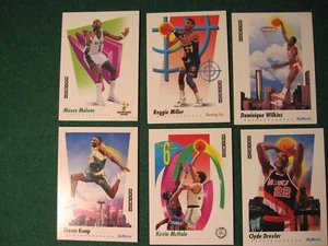 1991-92 Skybox NBA Superstar 6 Card Lot -- NICE! Drexler, McHale, Miller, Malone - Picture 1 of 2