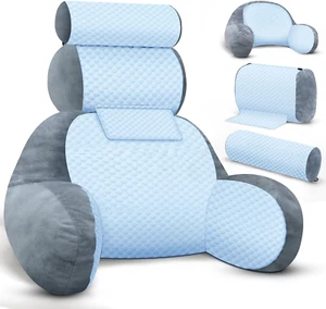 The Adjustable Large Back Pillow for Bed Sitting Up-Ergonomic Back, Neck, and Lu - Picture 1 of 12