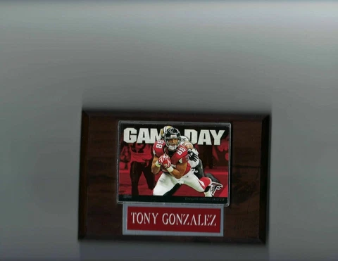 TONY GONZALEZ PLAQUE ATLANTA FALCONS FOOTBALL NFL   C Cover