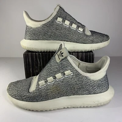 Adidas Tubular Shadow Mujer Talla 7 EE. UU. Zapatilla Blanca Gris Coral SIN ENCAJE 💕 Foto 1 de 4