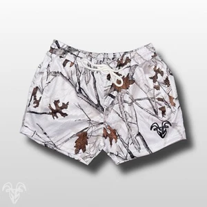 5 in Inseam Goat Strength Mesh Artic White Camo  Shorts (Hunter Camo Design) - Picture 1 of 5