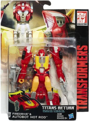 Transformers Titans Return Firedrive & Autobot Hot Rod - Deluxe Figure - Image 1 of 2