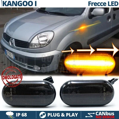 Frecce LED Sequenziali per Renault KANGOO 1 DINAMICHE Nere CANbus PLUG & PLAY - Immagine 1 di 4