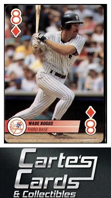 Wade Boggs 1995 Bicycle Aces #8D  New York Yankees Hall of Fame - Image 1 of 2