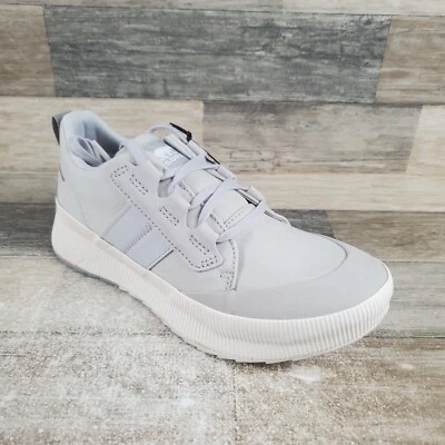 Sorel Out N About III Womens Shoes Sz 9.5 Gray Canvas Waterproof Low Sneakers - Image 1 of 4