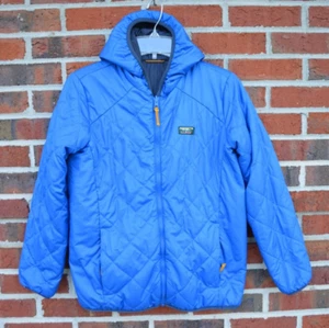 L.L. Bean Kids' L (14-16) Mountain Bound Reversible Full Zip Hooded Jacket Blue - Picture 1 of 5