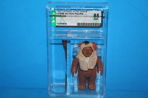 VINTAGE STAR WARS AFA GRADED PAPLOO 85 NM+ 84 NO COO FIGURES WEAPON KENNER CV - Picture 1 of 8