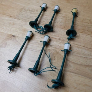 Lot of HO Scale Model Railroad 6 Plastic Lamp Post Lights – FOR PARTS OR REPAIR - Picture 1 of 7