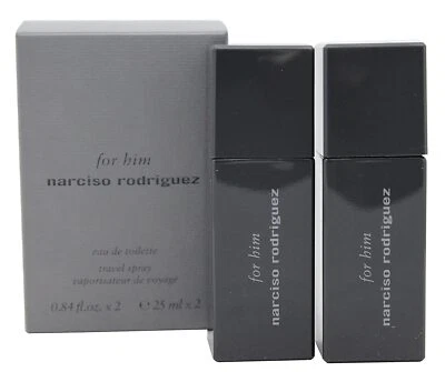 Narciso Rodriguez for Him Eau De Toilette 2 x 0.84 Oz = 1.6 Oz  SEALED VINTAGE - Image 1 of 4