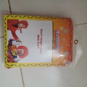 Clown Perücke Halloween Accessoire Einheitsgröße rote Farbe Haare  - Bild 1 von 2