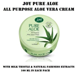NEW JOY HERBAL PURE ALOE,ALOE VERA CREAM WITH WHEATGERM OIL & MILK THISTLE-100ML - Picture 1 of 1