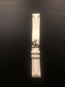 Genuine Jacob&Co White Polyurethane Rubber Water Resistant Watch Strap 22mm - Picture 1 of 4