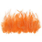 100 pièces 3-6 pouces selle hachée coq plumes en vrac plumes naturelles orange