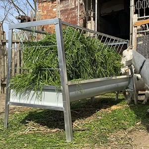 Hay Feeder, 5 feet long, 77 gallon capacity livestock feeder, feeds goats - Picture 1 of 7