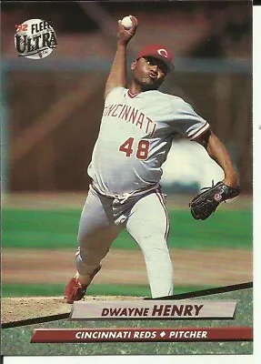 1992 FLEER ULTRA Baseball Card #483 Dwayne Henry REDS - Image 1 of 2