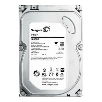 Seagate SV35 ST1000VX000 1TB 7200RPM 64MB Cache SATA 6.0Gb/s 3.5" HDD Hard Drive - Image 1 of 3
