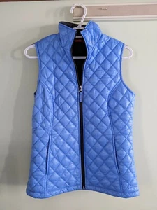 IZOD Ladies Blue Quilted Vest XS - Picture 1 of 3