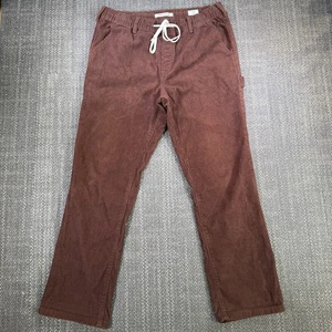 Pacsun Corduroy Drawstring Carpenter Pants Men Medium Brown Loose Fit Drawstring - Picture 1 of 20
