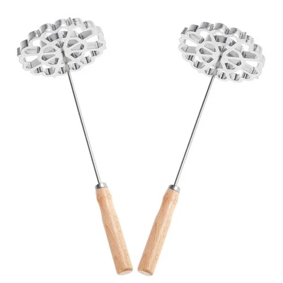  2 pezzi Rosette Maker: Stampi per waffle in alluminio, imbuto, anello per - Immagine 1 di 4