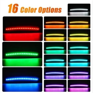 4X Multicolor Front Rear Side Marker LED Fender Light for Ford Mustang Gen7/S650 - Picture 1 of 7