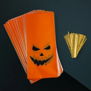 PRECORN Set 50 Bolsas de Dulces Halloween - Bolsas de Caramelo Reutilizables - Imagen 1 de 6