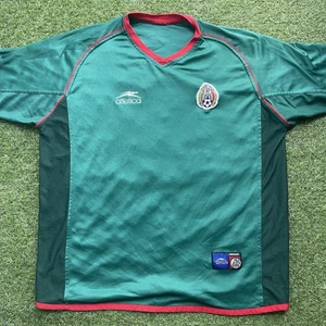 Vintage 2002 Green Atletica Mexico National Soccer Team World Cup Jersey S - Picture 1 of 7