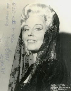 Vintage Magda Olivero Signed Photo - Picture 1 of 1