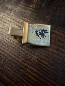 Vintage Kentucky Derby Tie Clip Kinney Co Gold Tone - Picture 1 of 5