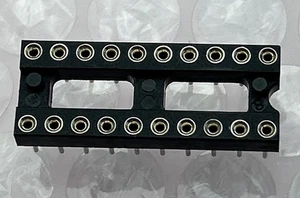 36 piezas 2,54 mm 2 filas 20 pasadores redondos soldadura DIP IC chip - Imagen 1 de 4