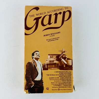 World According to Garp VHS Video Tape Robin Williams Glenn Close, John Lithgow - Image 1 of 2
