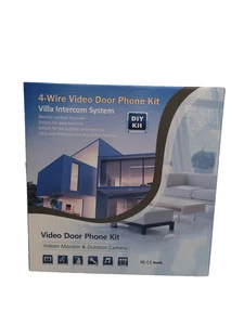 Villa Intercom System 4 Wire Video Door Phone Kit Untested I2 G449 - Picture 1 of 10