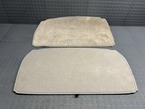 02-05 LEXUS SC430 SPARE TIRE TOOL COVER PANEL AND CARPETED MAT SET GRAY - Picture 1 of 7
