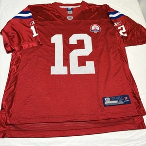 Tom Brady #12 New England Patriots 50th Anniversary Red Reebok Jersey Men’s XL - Picture 1 of 11