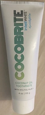 Cocobrite Coconut Oil Toothpaste 4 Fl Oz W/ Xylitol Plus+ IntelliWhite New - Image 1 of 2