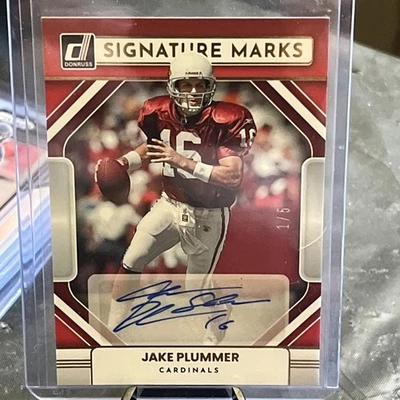 Jake Plummer 2022 Donruss Signature Marks rojo 1/5 Foto 1 de 4