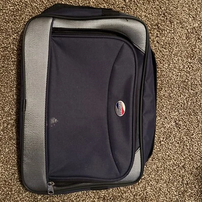 American Tourister Blue Laptop Satchel Shoulder Carrier Bag  16”x12” - Image 1 of 2