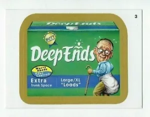 2013 Topps Wacky Packages All-New Series 11 ANS11 Gold Border Card #3 DEEP ENDS - Bild 1 von 2