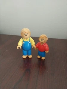 Vintage 1986 Fuzzy Berenstain Bears McDonalds Happy Meal Toys Papa and Brother - Picture 1 of 3