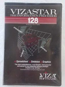 vizastar 128 information processor software commodore vintage computer programma - Imagen 1 de 9