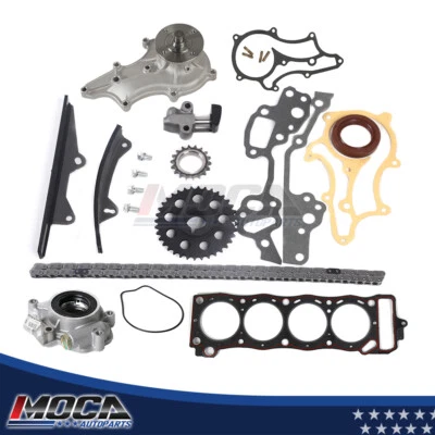 Kit de corrente de distribuição junta de cabeça de bomba de água óleo ajuste 85-95 Toyota 4Runner Pickup 2.4L - Imagem 1 de 4