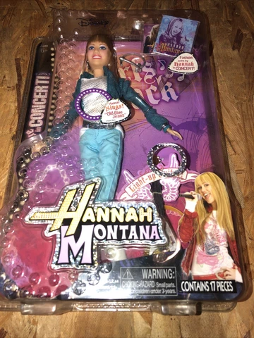 HANNAH MONTANA Live In Concert DOLL with Guitar • Old Blue Jeans • RARE Cover